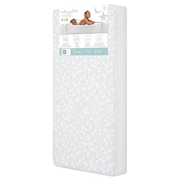 Dream On Me Breathable Orthopedic Extra Firm Crib & Toddler Mattress, Blue/White