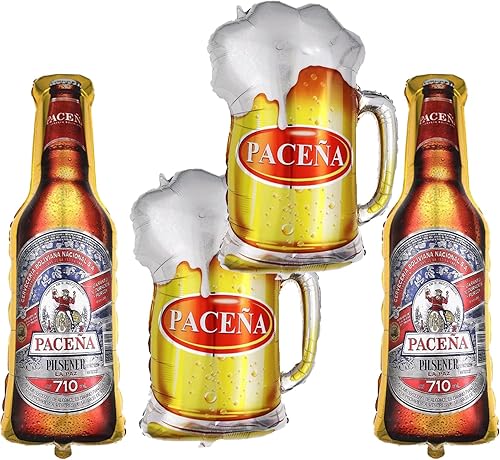 Miniatura 1 de Globos de fiesta mexicana para decoración de cerveza, globos de pacena para hombre, suministros de fiesta de cumpleaños con temática de edad