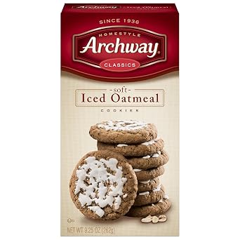 Archway Archway Classic Soft Iced Oatmeal Cookies، 9.25 Ounce