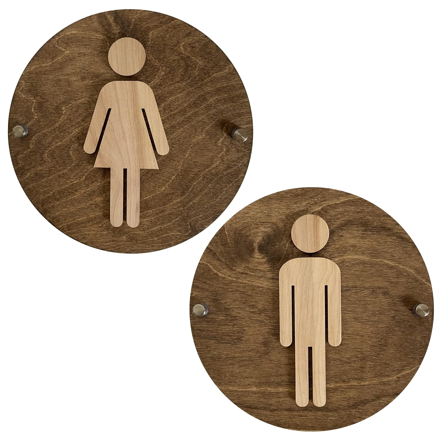 Amazon.com: Womens Mens Unisex Office Coffee Shop Restroom Signs ...