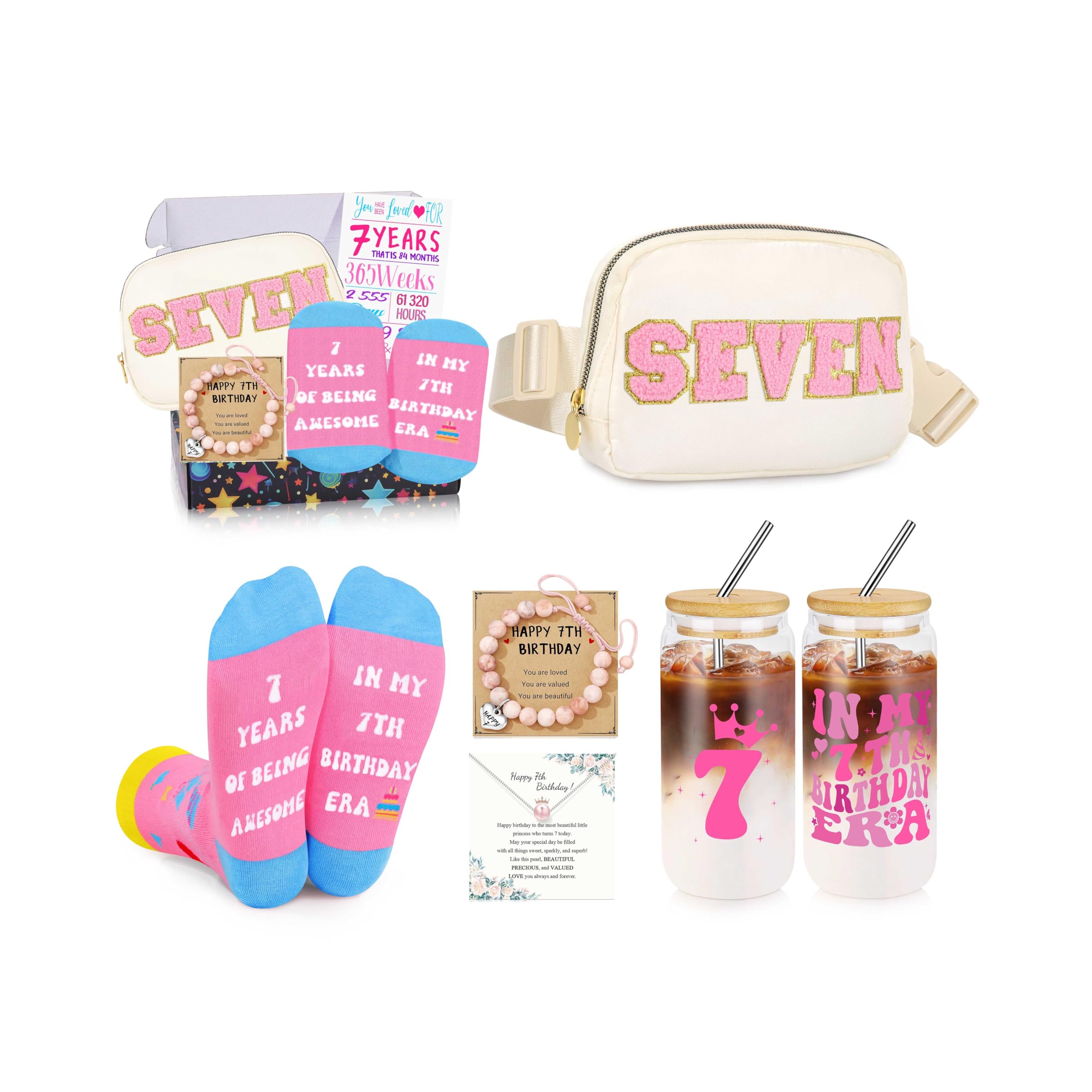 DOGMEM 7 Year Old Girl Gifts Birthday Gifts for 7th Girl Best Birthday Gift Ideal for Daughter Sister Niece Granddaughter Gift for Teenage