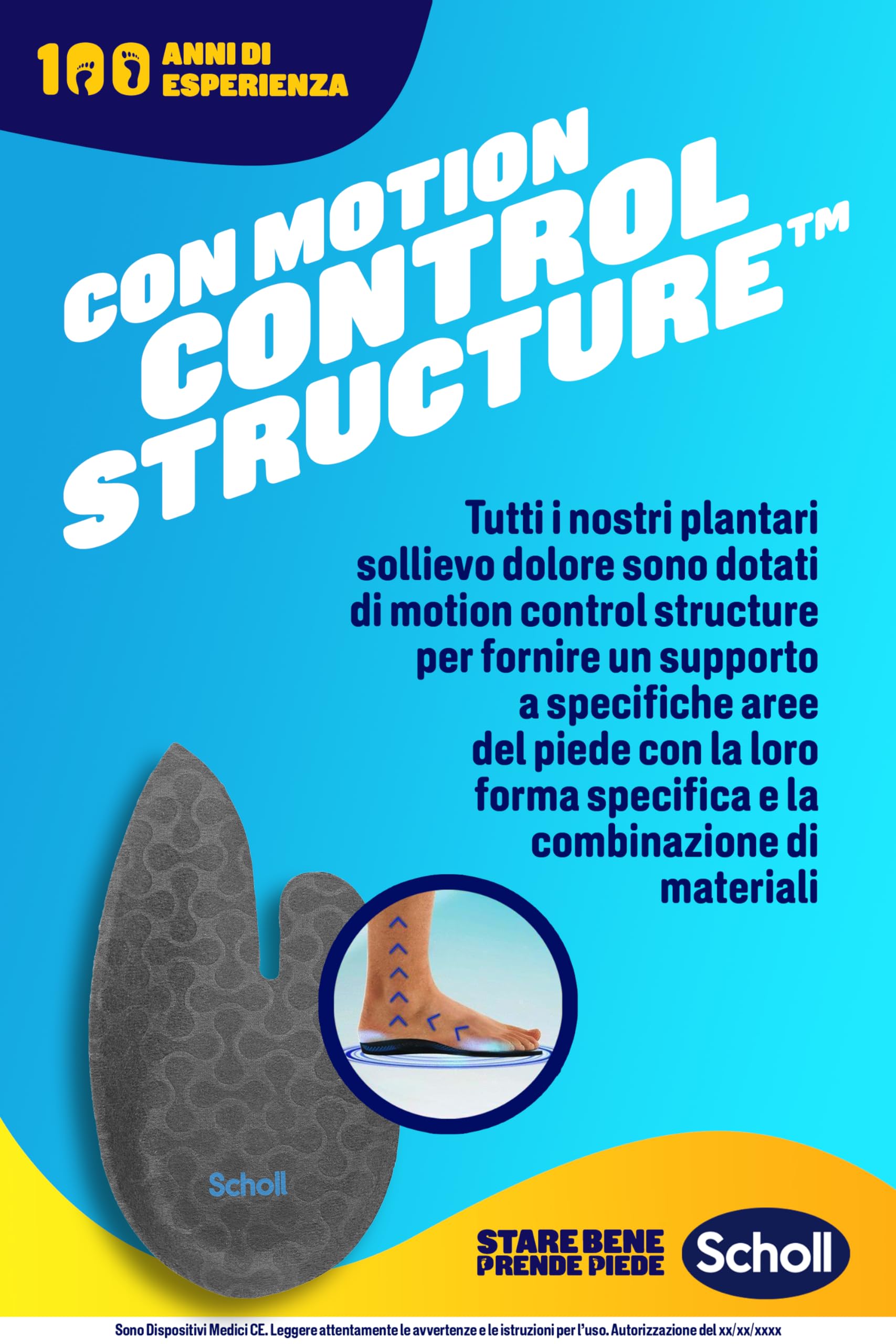 Scholl Plantarios In-Balance - Alivio del dolor con absorción de impactos para talón, talalgia, tendón de Aquiles - Talla M - Para hombre o mujer