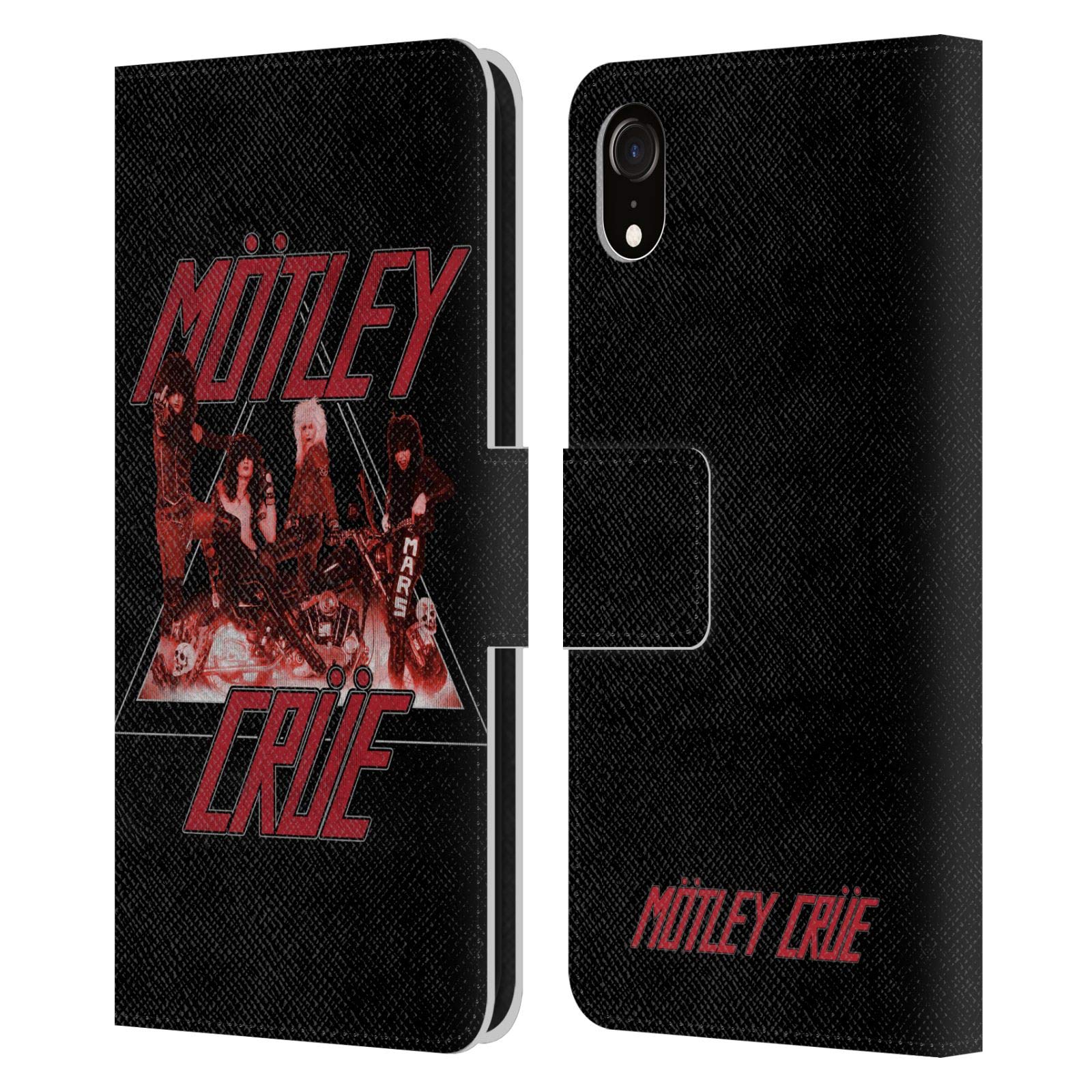Carcasa Cuero Motley Crue iPhone XR Funda Libro con Cierre Magnético 7