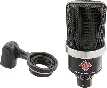 Neumann Vocal Condenser Microphone (TLM 102 MT) and Amazon Basics Adjustable Boom Height Microphone Stand with Tripod Base