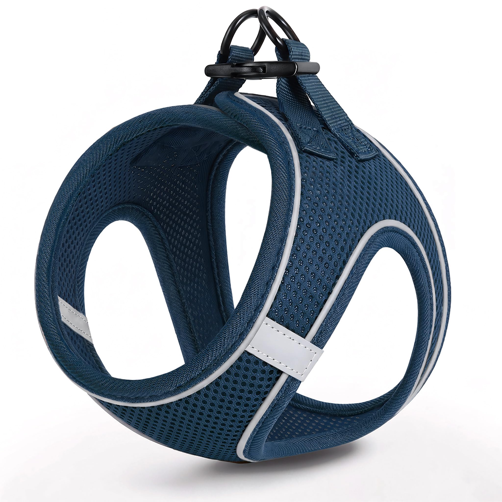 HEELE Dog Harness Puppies Step-in Soft Mesh, Reflective, Dark Green, S