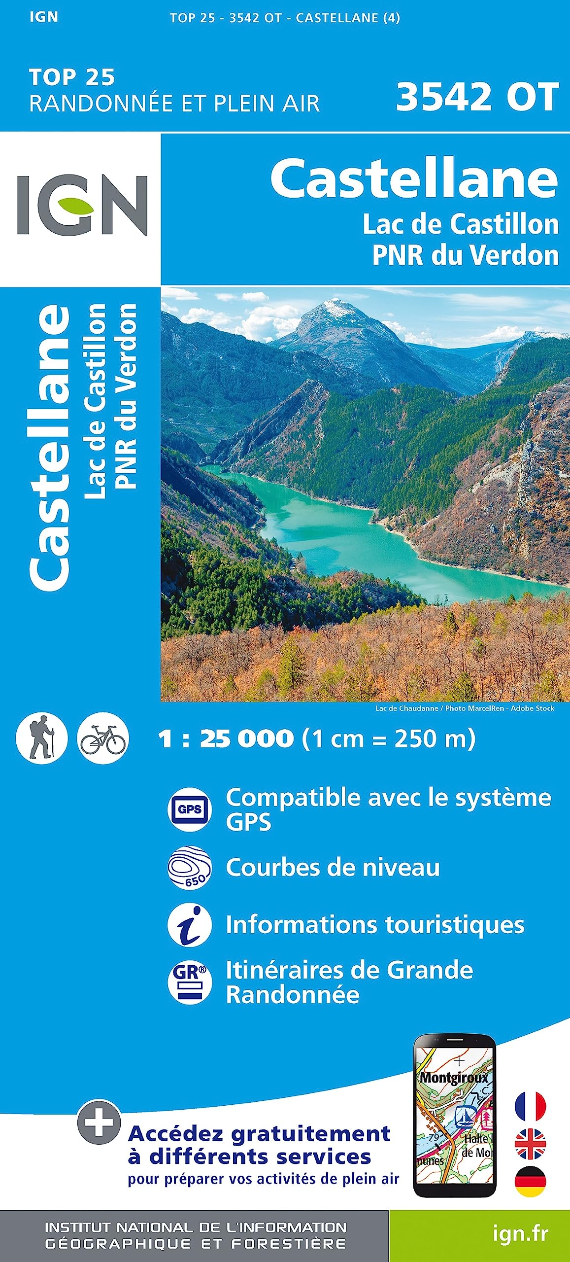 Castellane / Lac de Castillon / PNR du Verdon (3542OT) (TOP 25)