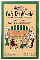 Vista 1 de Cafe Du Monde Tazas individuales de café descafeinado y achicoria, caja de 12, 0.41 onzas cada una