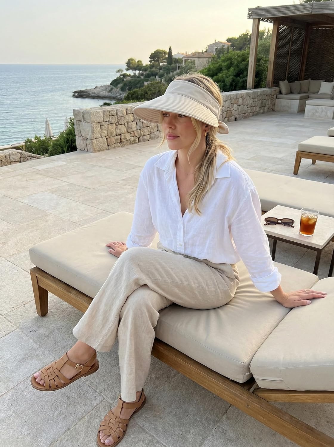 2-in-1 Women’s Sun Visor Sun Hat Zipper Off Ponytail Friendly, Lightweight Quick Dry, Summer UV Protection - Image 5