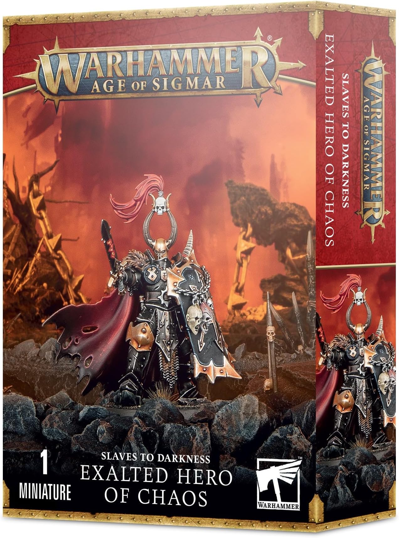 Games Workshop Slaves to Darkness: Exalted Hero Of Chaos, Black