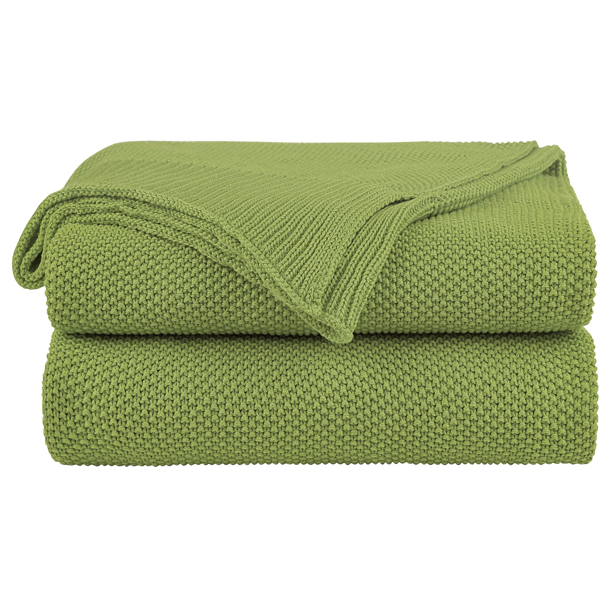 Couverture douce de qualité supérieure en maille 100% coton PiccoCasa