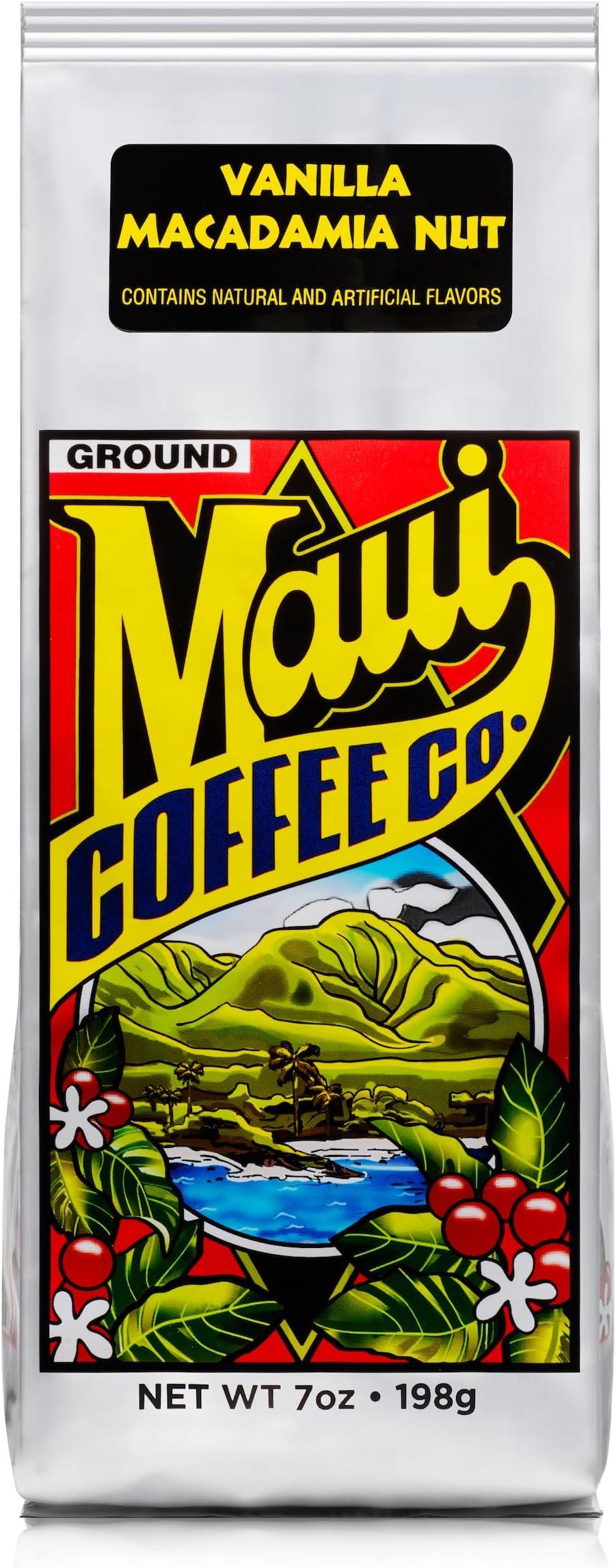 Maui Coffee Company, Vanilla Macadamia Nut coffee, 7 oz. - Ground