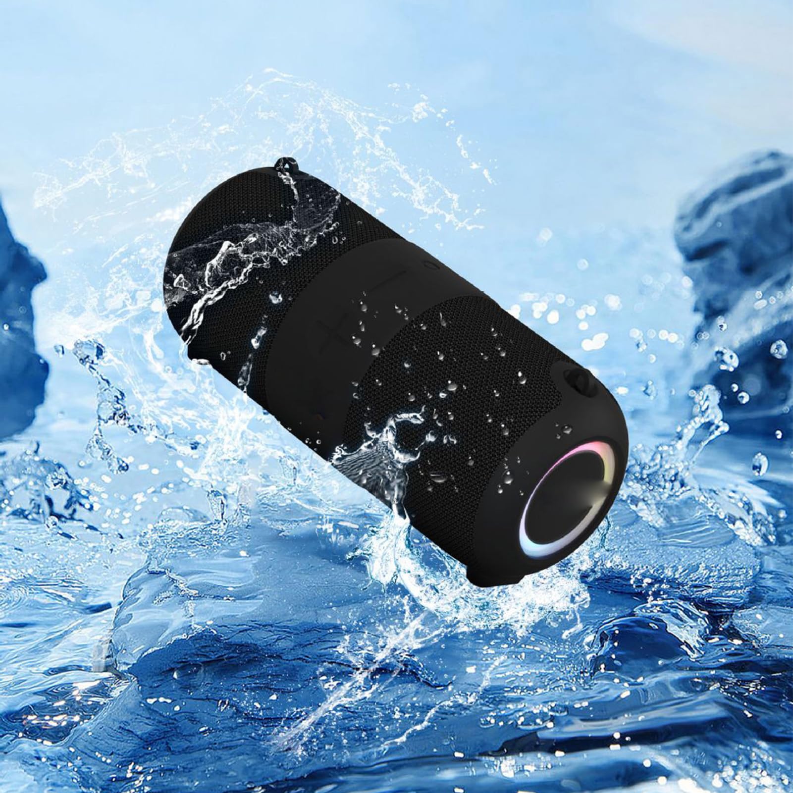 Macchina per Karaoke con Microfono e Altoparlante Bluetooth Wireless, PA Portatile Ricaricabile da 6000 MAh con Telecomando, Impermeabile per Casa, Esterni, Feste e viaggi.