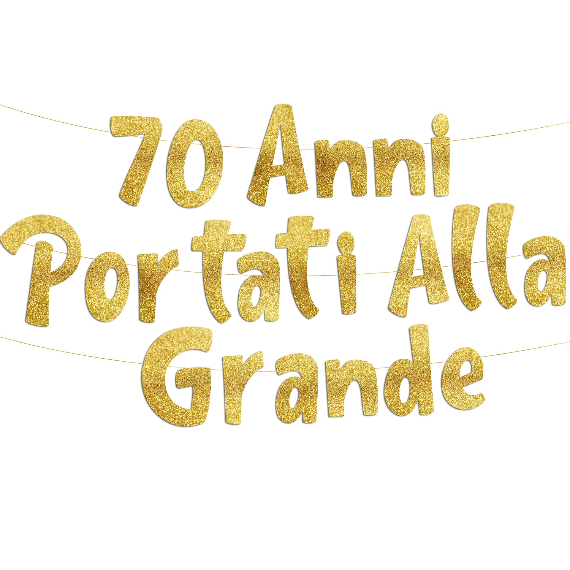 70 Anni Compleanno Festa Decorazioni Oro Rosa, 70 Striscione di Compleanno, 70 Anni di Buon Compleanno Decorazione di Festa per Donne, 70 Feste di Compleanno Bandiera Porta, Segno di Benvenuto