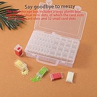 Vista 8 de CDIYTOOL Caja de almacenamiento de semillas, contenedor transparente de cuentas de semillas de plástico, organizador de almacenamiento de semillas