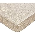 Crane Baby Soft Cotton Crib Mattress Sheet, Fitted Sheet for Cribs and Toddler Beds, Indigo Blue, 28”w x 52”h x 9”d