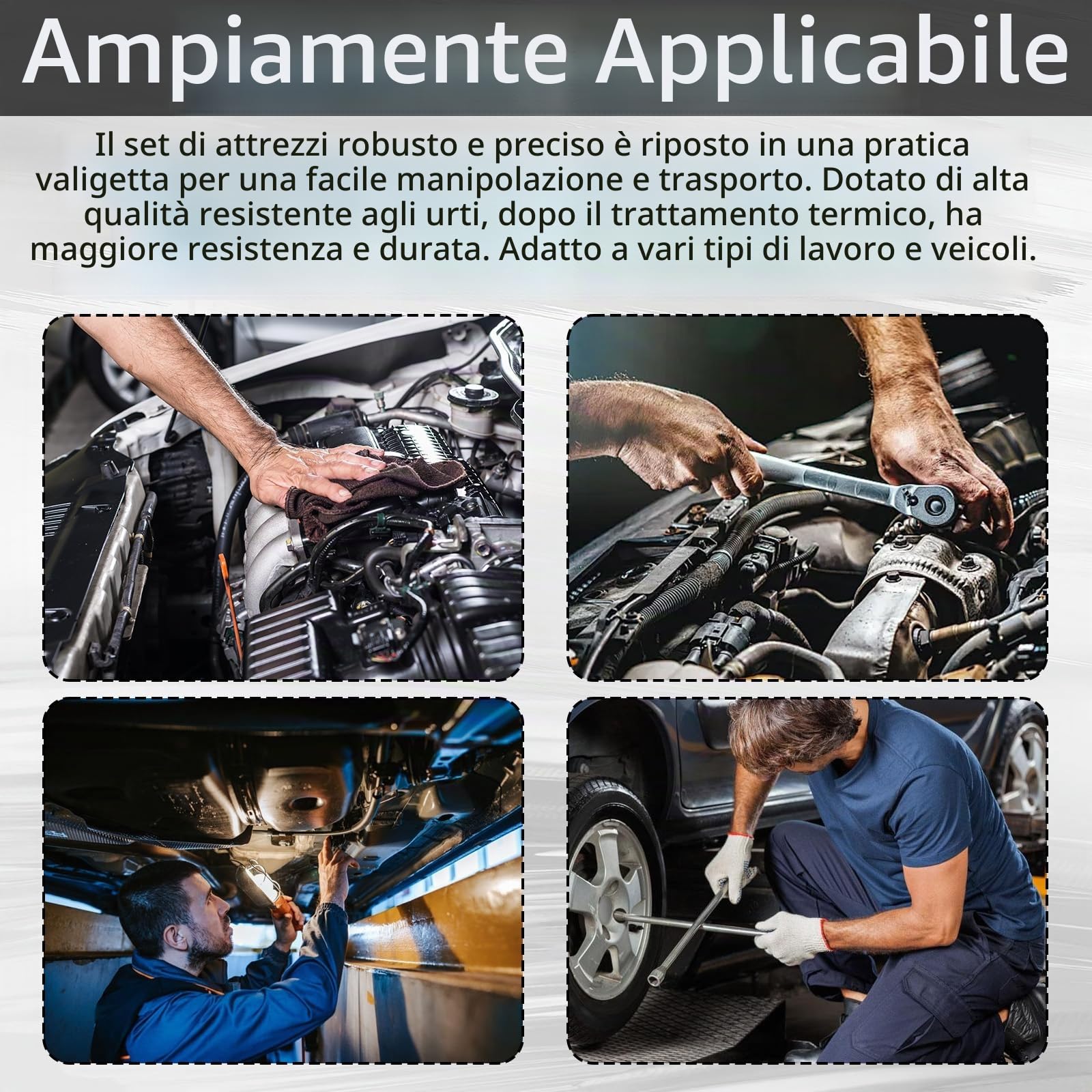 Set di 13 Chiavi per Dadi Scanalati da 1/2", 18-80 mm con Asse Interno da 60 mm di Lunghezza Adatto per Dadi di Sicurezza KM, KML, HM, HML, HMLL (DIN 981) e Dadi Tondi