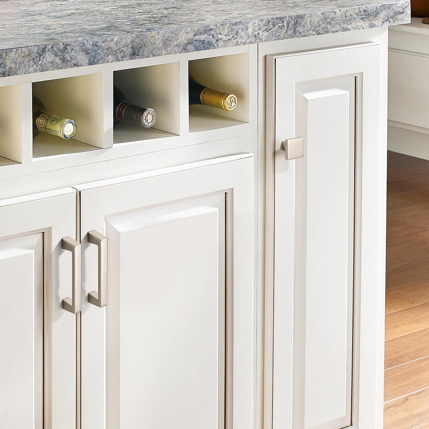 10 Pack 5 inch Solid Polished Nickel Cabinet Handles Kitchen Hardware Drawers Bathroom Vanity Cabinet Door Handles