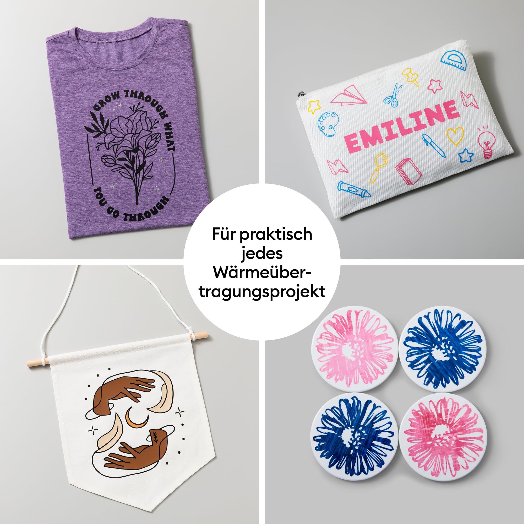 Cricut EasyPress 3 | Heizplatte von 22,5 cm x 22,5 cm (9 Zoll x 9 Zoll) | Heizpresse für T-Shirts, Kissen, Tragetaschen und mehr | Zur Verwendung mit Iron-On