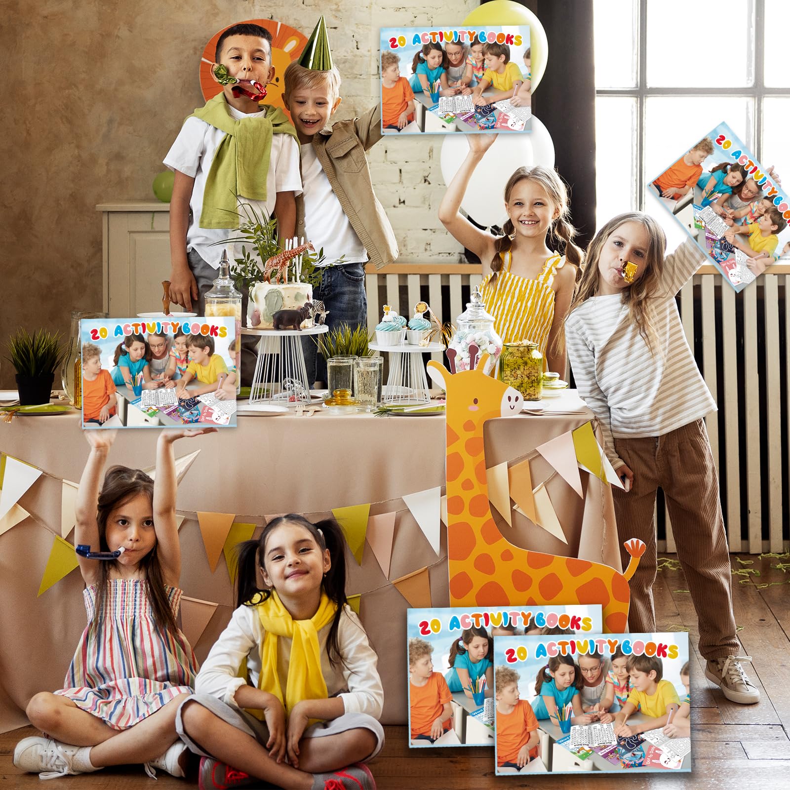Elfew 20 Stück Aktivitätsbücher für Kinder Party Gefälligkeiten, Kleine Geschenke für Kinder, Mini-Aktvitätsbücher, inklusive Wortsuche, Labyrinth, Punkt-zu-Punkt und mehr für Kinder Party Zubehör | Bulk-Puzzle-Bücher, über 280 verschiedene Gehirnspiele,