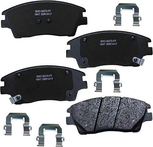 Miniatura 430 de Pastillas de freno delanteras cerámicas Bendix Premium SBC11 para modelos seleccionados Dodge Dart, Ford Fairlane, Falcon, Sedan Delivery, Mustang