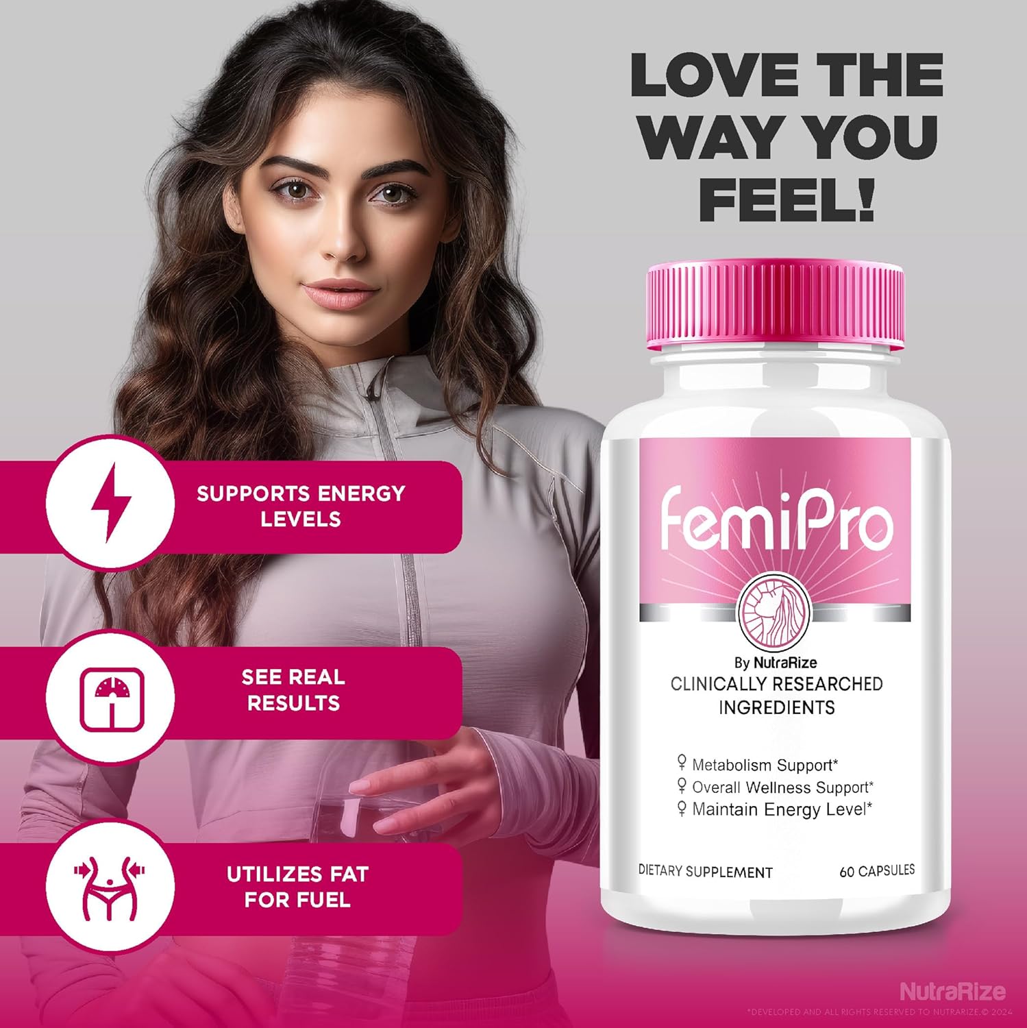NutraRize (3 Pack) FemiPro Capsules, Premium Formula for Urinary Heath Support, All-Natural Supplement for Control and Overall Health, Femi Pro Reviews (180 Capsules)