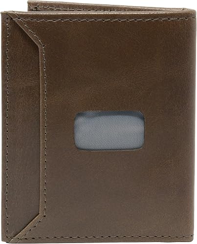 Miniatura 3 de Alpine Swiss Cartera de doble diamante RFID para tarjetas de visita, Arenisca, Talla única, Tarjetero