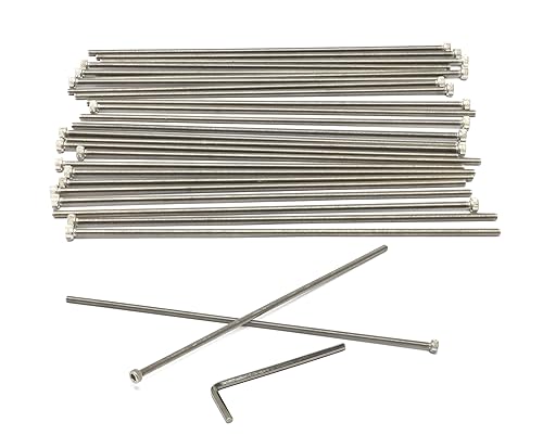 Miniatura 257 de iexcell 25 piezas M4 x 60/65/70/75/3.150 in paso de rosca 0.028 in acero inoxidable 304 cabeza hexagonal Tornillos Tornillos surtido Kit