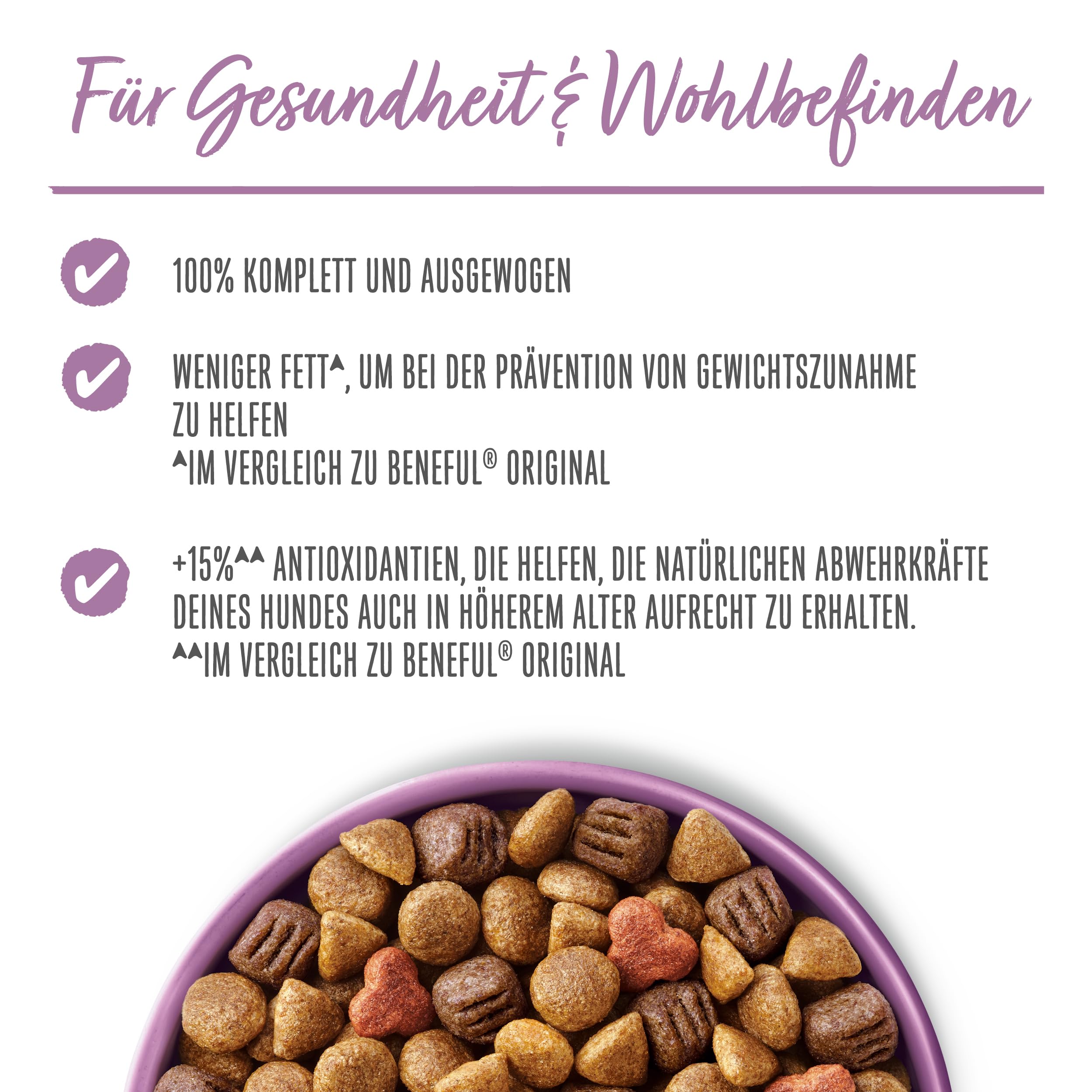 Beneful Glückliche Jahre 7+ Senior Hundefutter trocken, mit Huhn und Gartengemüse, 1er Pack (1 x 12kg)