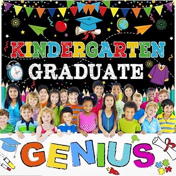 Aazon.co : Kindergarten Graduation Backdrop 10x8ft Preschool Graduate