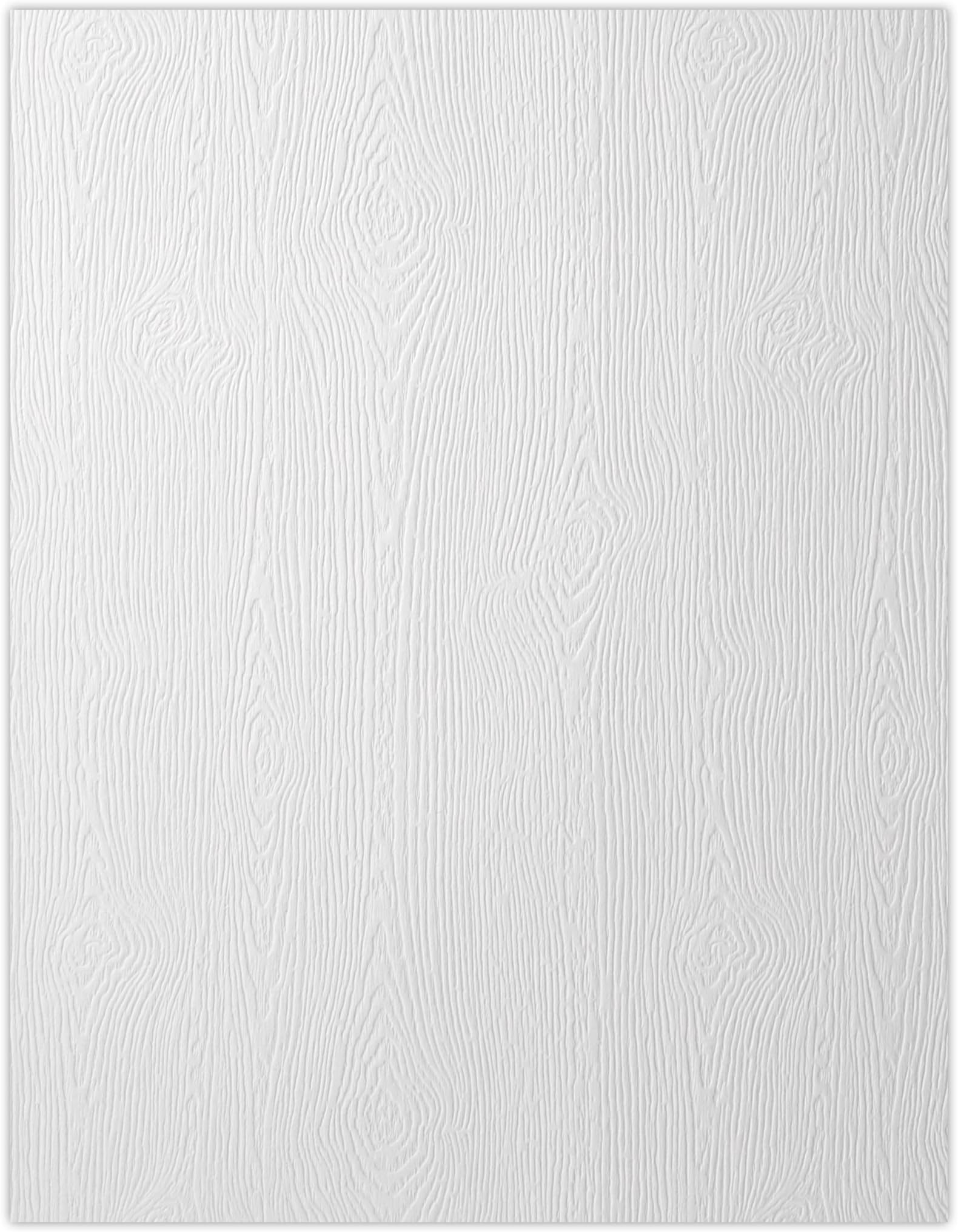 LUXPaper 8.5" x 11" Paper | Letter Size | White Birch Woodgrain | 68lb. Text | 50 Qty