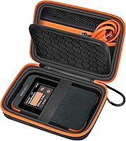BOOBOWL Hard Case for SIMO Solis 5G/Pro 5G WiFi Hotspot - Protective Travel Router Bag with Mesh Pocket & Carabiner, Black