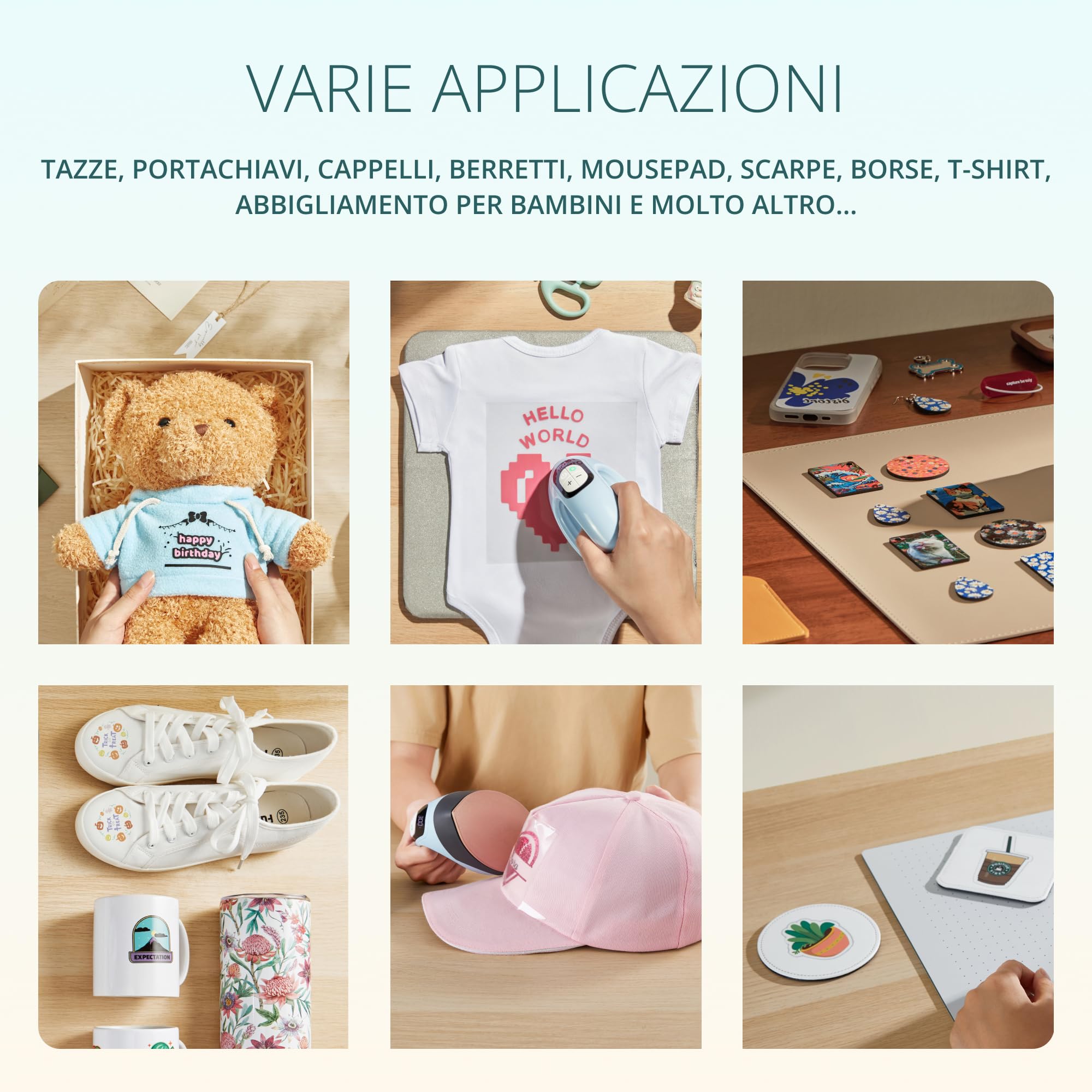 LOKLIK Impress Mini 3 - Spremiagrumi per magliette, borse, tazze, cappelli e altri tessuti, strumento manuale per decorare e fai da te, perfetto per piccoli progetti di artigianato (Rosso)