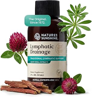 Nature's Sunshine Lymphatic Drainage Drops with Cleavers Extract - 60 Serv. | Herbal Lymphatic Support Supplement Complex for Lymph Drainage, Red Clover, Red Root & Prickly Ash Bark for Lymph System Flow