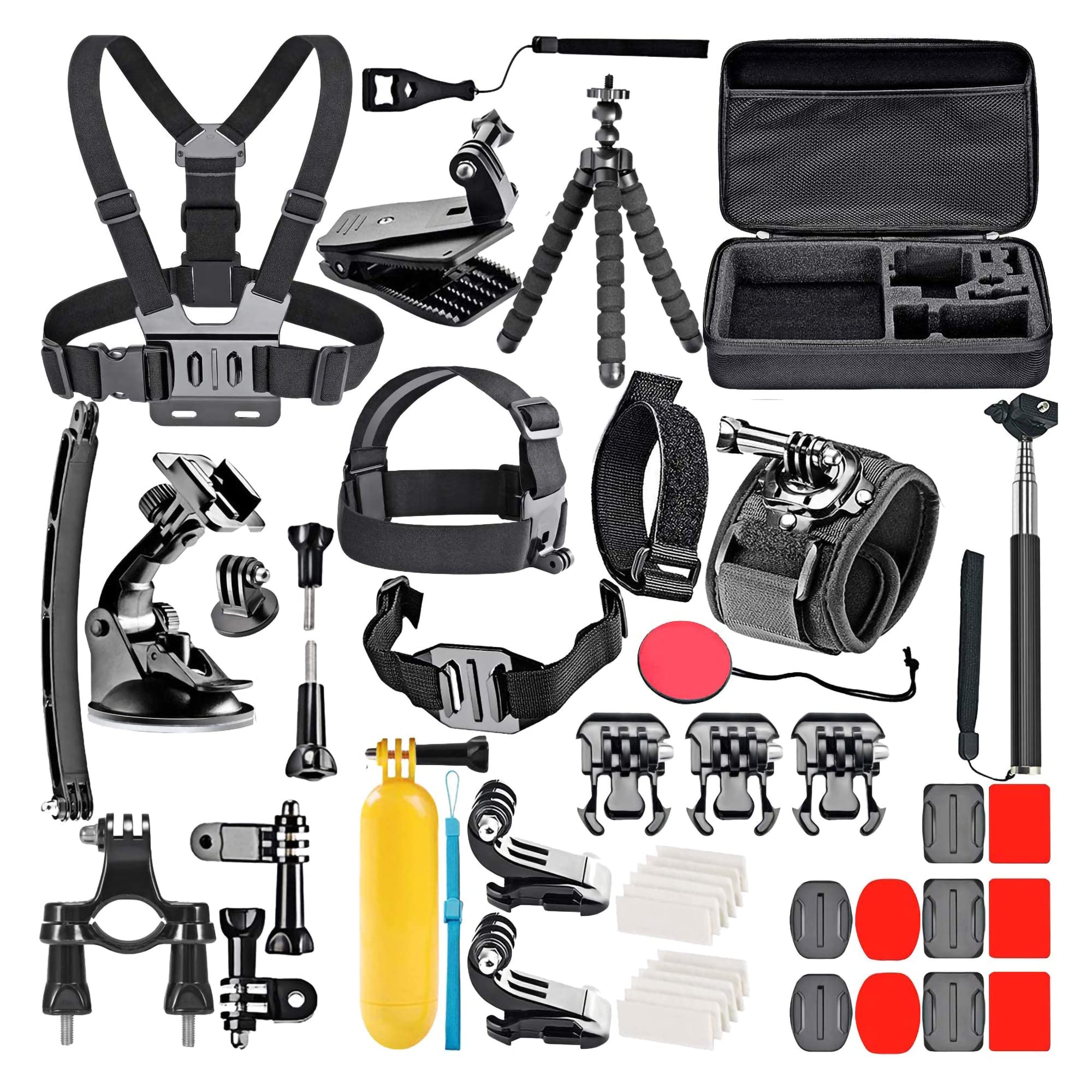 COOPIC 50-in-1 Camera Accessory Kit Compatible with GoPro Hero7/8/9/10 Hero Session 5 Black AKASO EK7000 Apeman SJ4000 5000 6000 DBPOWER AKASO VicTsing WiMiUS etc.