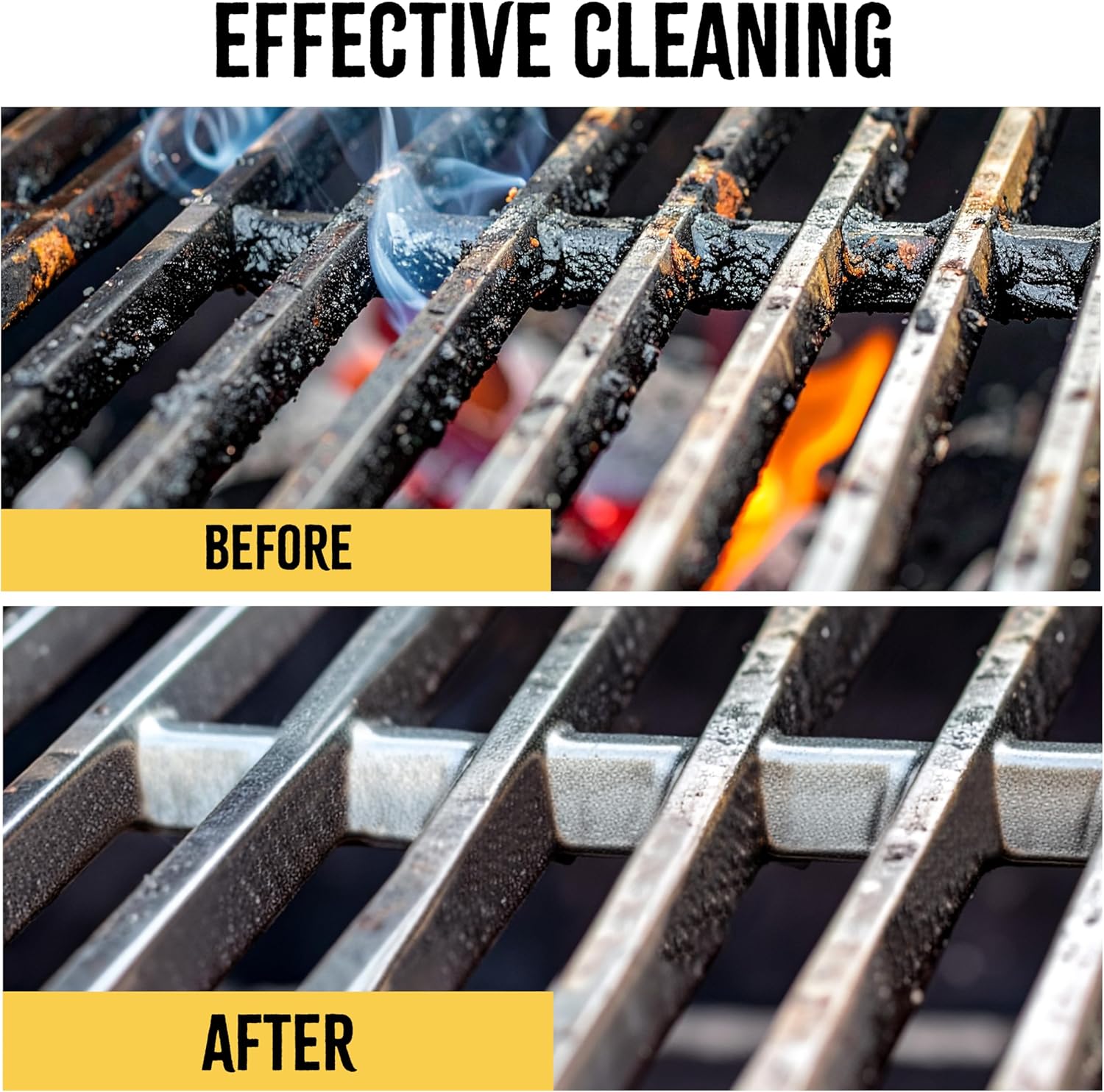 Kona Safe/Clean Grill Brush - Bristle Free BBQ Grill Brush for Outdoor Grill- 100% Rust Resistant Stainless Steel Barbecue Grill Cleaner - Safe for Porcelain, Ceramic, Steel, Cast Iron, Grilling Gift