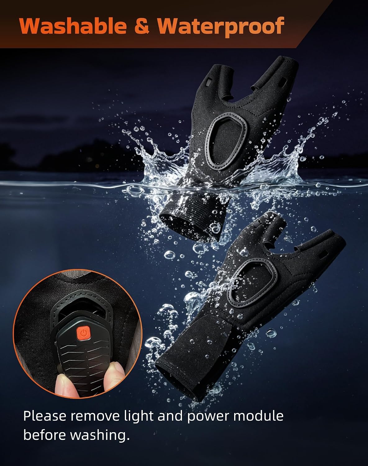 Wizstar Fathers Day Dad Gifts Rechargeable LED Flashlight Gloves Birthday Gift for Men Him Husband Boyfriend Easter Basket Stuffers for Adults Teen Cool Gadgets Tools for Camping Fishing Repairing