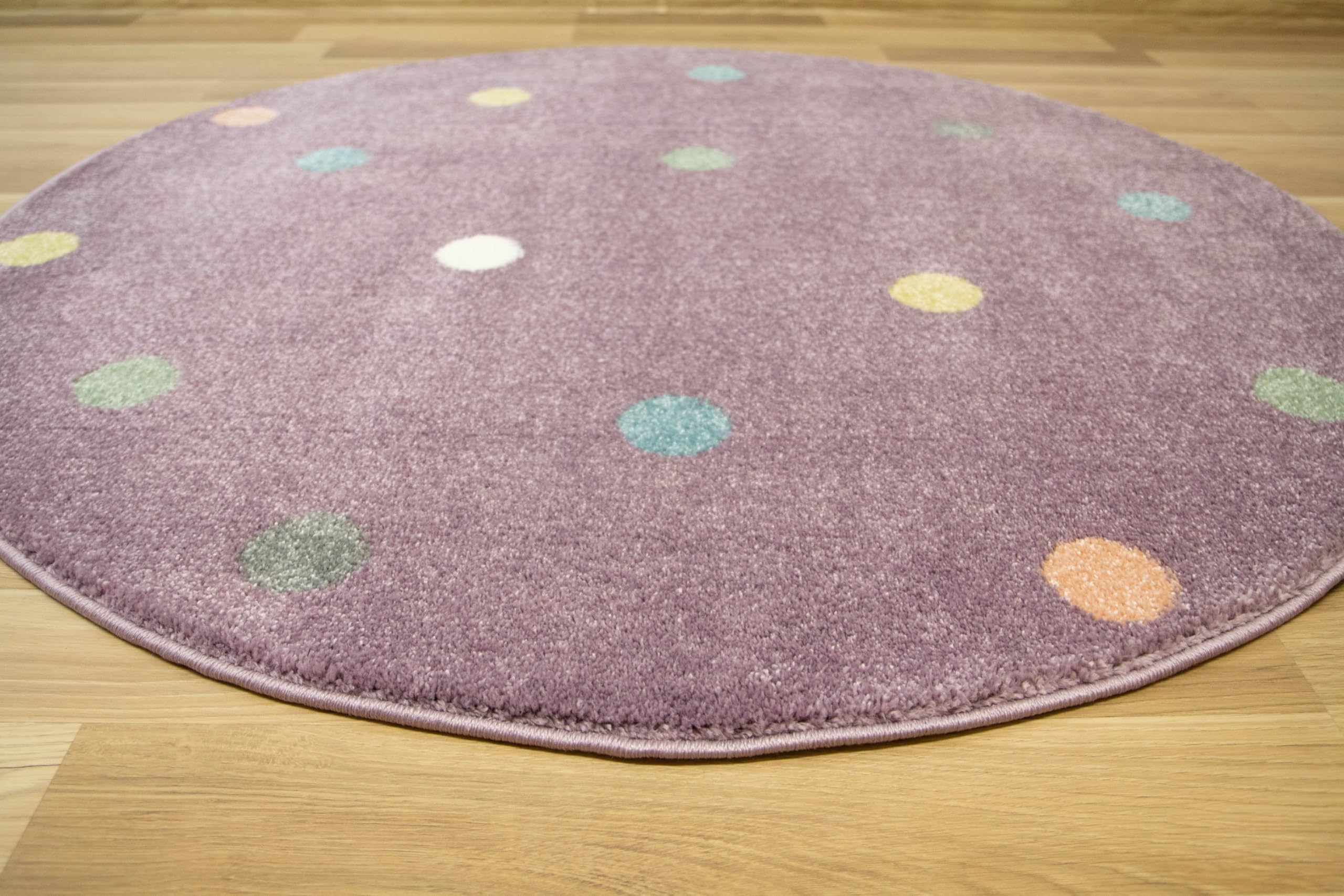 Teppich Rund Kinderzimmer Elefant Design Kurzflor K Produktbild-Vorschau 7