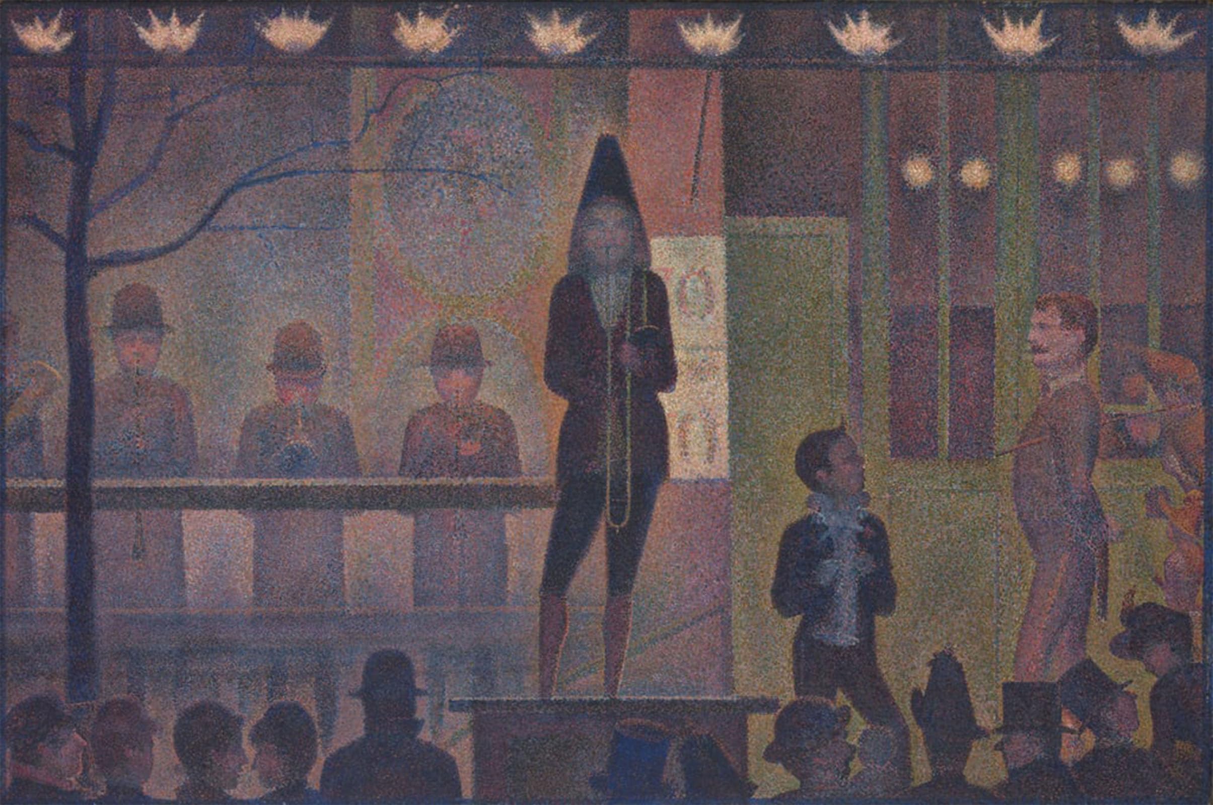 Affiche Toile Georges Seurat Cirrcus 60x90cm Impression Murale