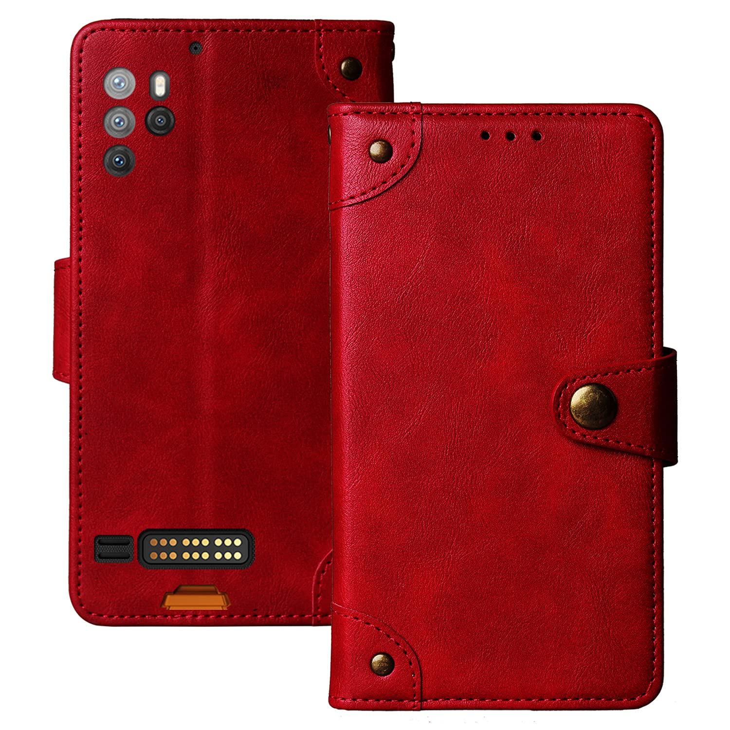 Lankashin Cover In Vera Pelle Con Portafoglio Per OUKITEL WP10 - Custodia Con Slot E Chiusura Magnetica