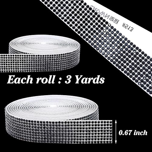 Miniatura 67 de Tiras autoadhesivas de diamantes de imitación de cristal para manualidades con diamantes de imitación de 0.079 pulgadas (0.079 in) para Champán