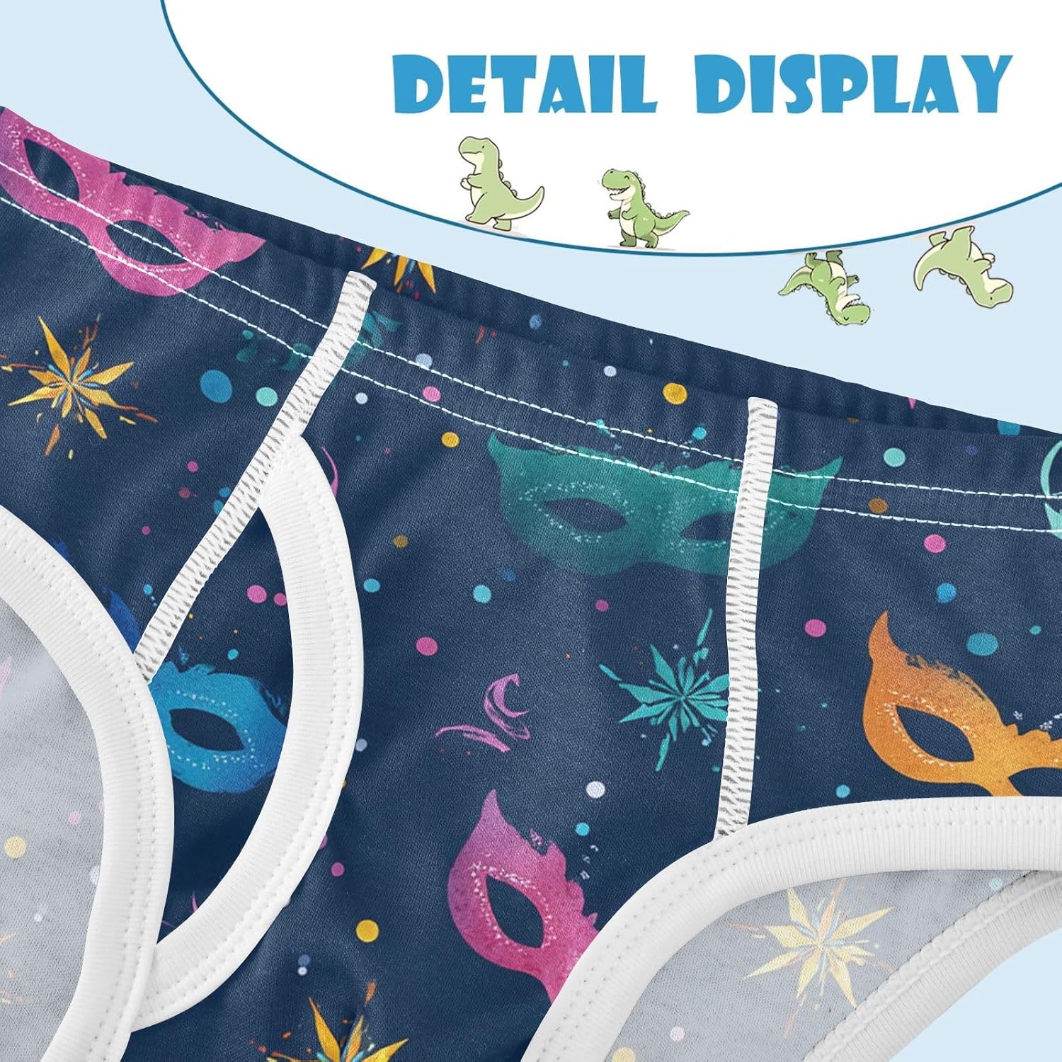 visesunny Boys Training Underwear Masquerade Masks Breathe Cotton Potty Briefs Size 2T-8Y for Toddler
