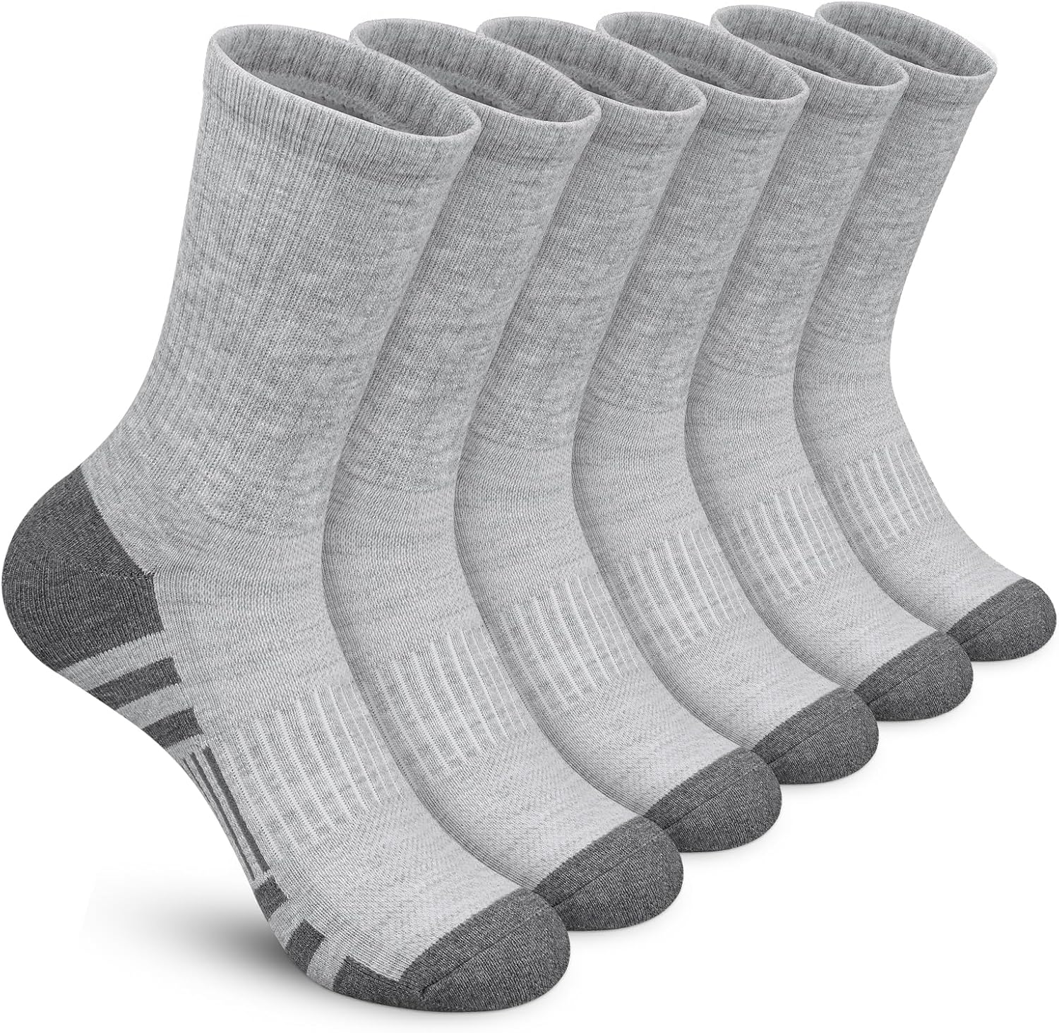 Felicigeely Athletic Crew Socks Cushion Running Socks Performance Breathable Sports Socks for Men