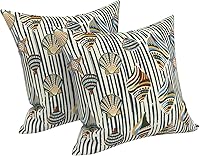 Vista 83 de LVTXIII - Juego de fundas para cojines de sofá, patio o sillón de exteriores, cuadradas y decorativas, 2 unidades de 16" x 16", sin relleno