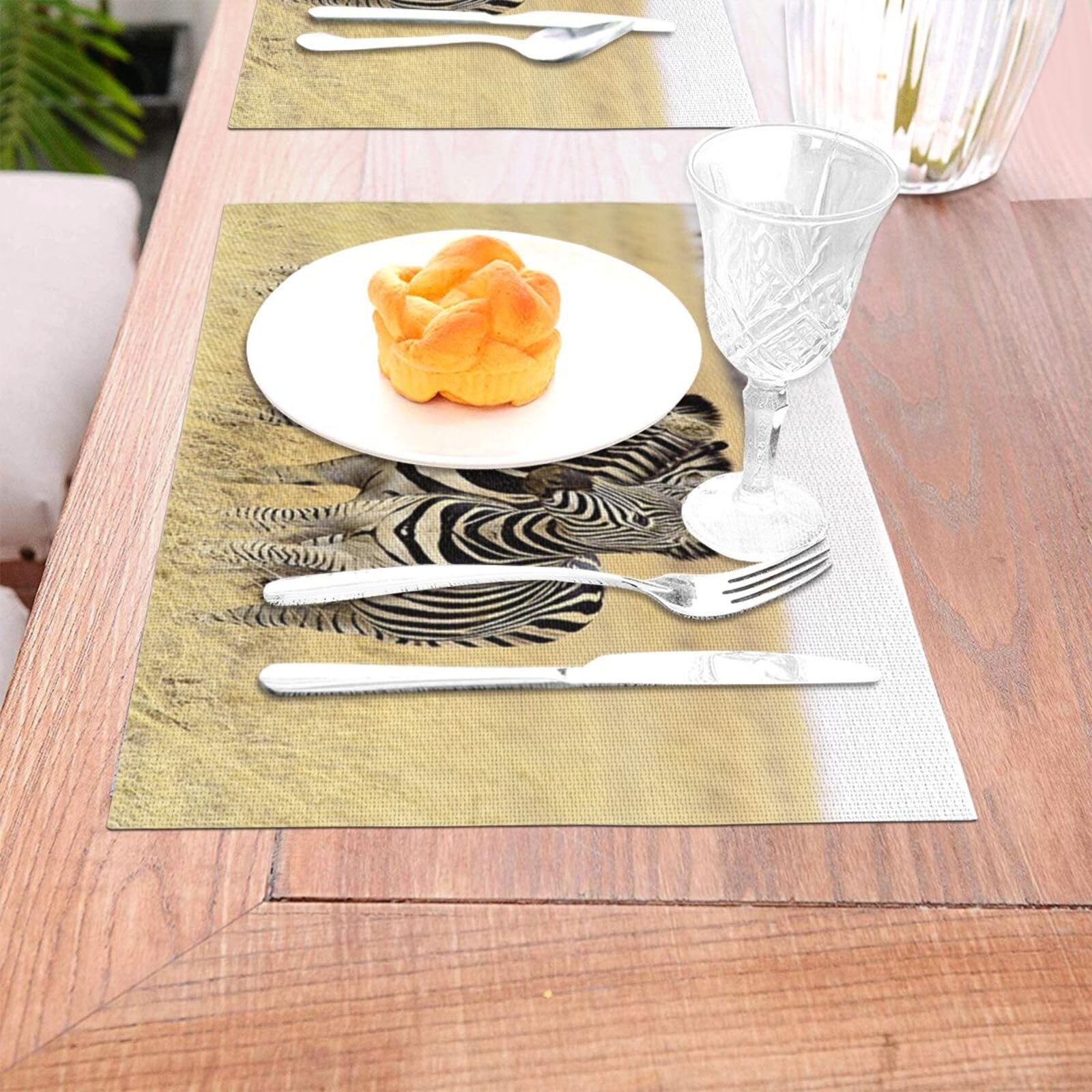 Lot De 4 Sous-verres Carrés Pour Protection De Table, Motif