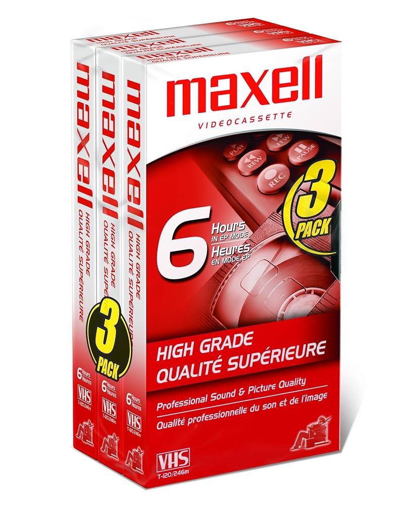 Time Gone By［カセット］ Maxell Video VHS HGX T120 3-Pack Video Tape 224939 : Amazon