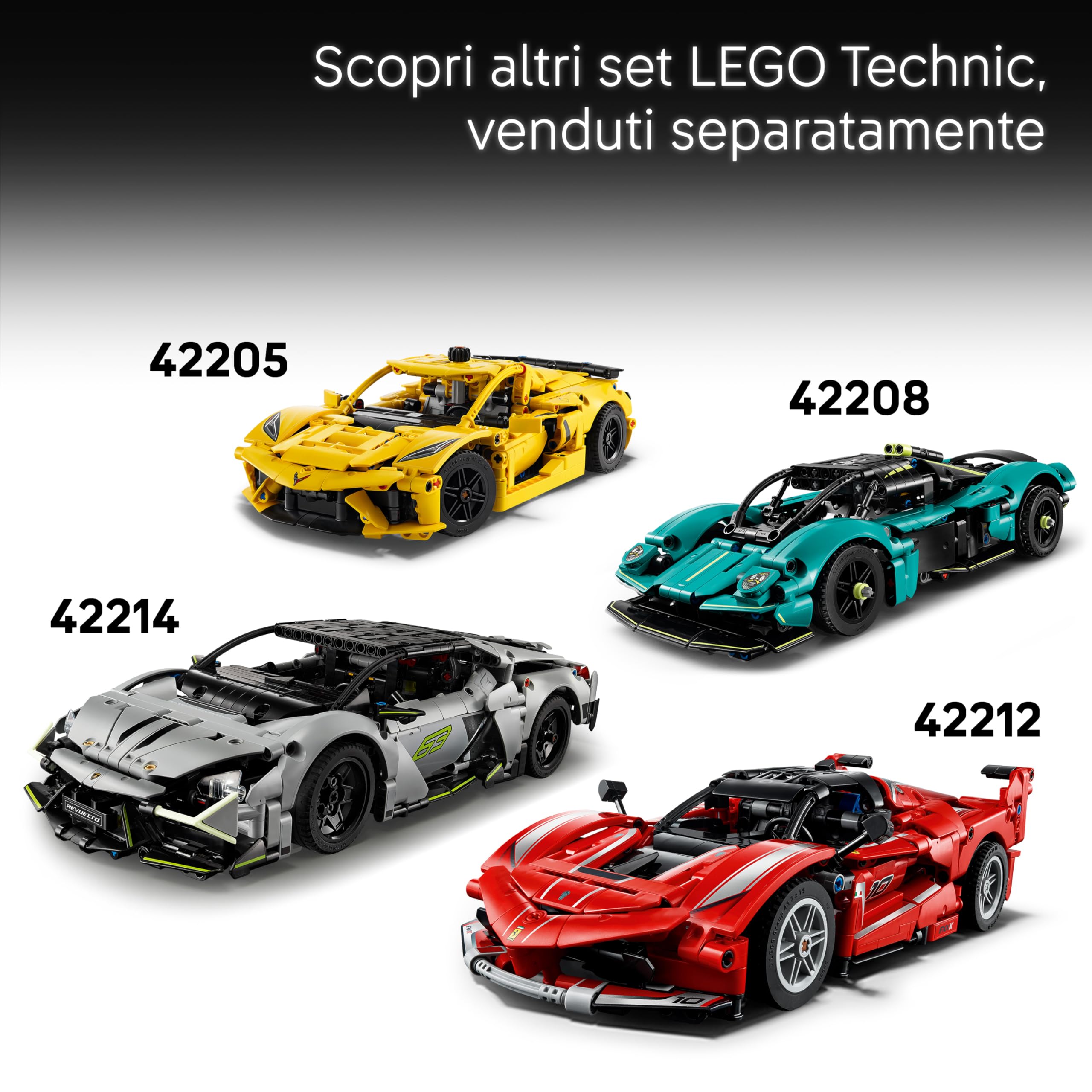 LEGO Technic Auto Porsche 911 GT3 R REXY AO Racing - Macchina Giocattolo - Kit di Modellismo con Motore a 6 Cilindri, Trazione Posteriore e Design da Dinosauro - Regalo per Bambini da 11 Anni - 42224