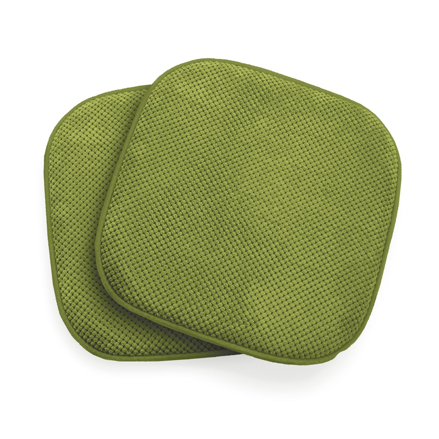 Coopers of Stortford Memory Foam Dining Chair Seat Pads - Green 40 cm x 40 cm