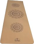 Liège biologique TARU-Dédication & Yoga en caoutchouc d'arbre & Tapis de fitness 5MM Épais, durable & Facile à transporter, non glissant, respectueux de l'environnement, antimicrobien.