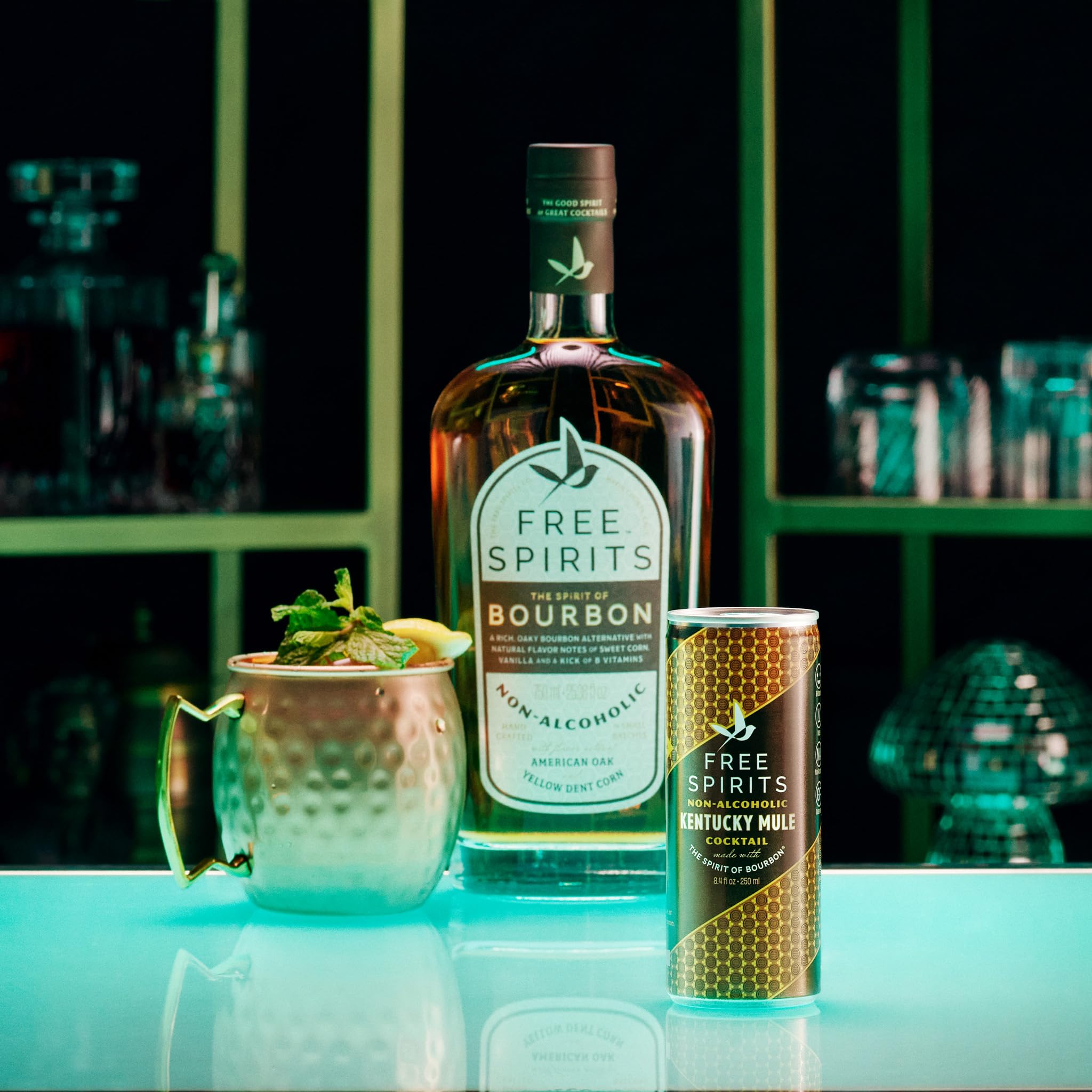 Amazon.com: Free Spirits Zero Proof Kentucky Mule, Bold Bourbon