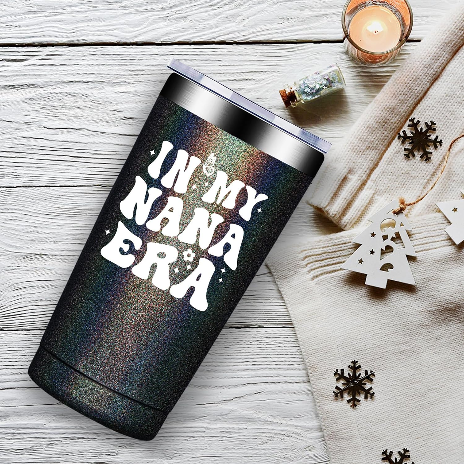 Fufandi Nana Gifts, Best Nana Ever - Mothers Day Gift for Nanas, World's Best Nanas - Christmas Birthday Gifts for New Nanaes, Grandma to be - Tumbler Cup - Image 5
